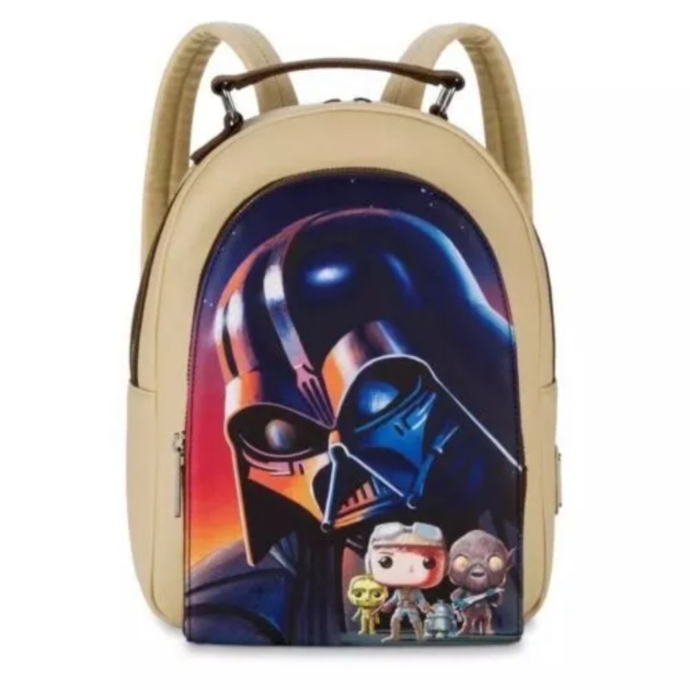 LOUNGEFLY NWT Disney Parks Star Wars Darth Vader Funko Pop Backpack Bag